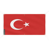 Drapeau de la turquie 6 oeillets en plusieurs tailles (m) - pixelforma