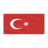 Drapeau de la Turquie 6 Oeillets en plusieurs tailles - Pixelforma 
