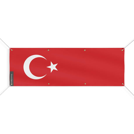 Drapeau de la Turquie 8 Oeillets en plusieurs tailles - Pixelforma 