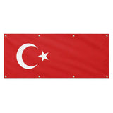 Drapeau turquie polyester résistant œillets usage extérieur