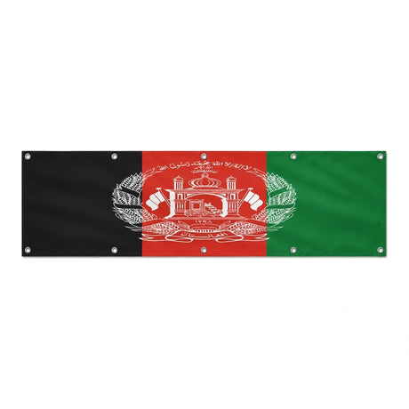 Drapeau de l'Afghanistan grand format XL en polyester avec dix œillets