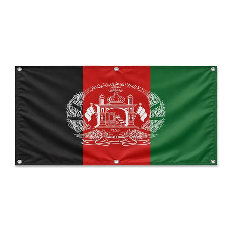 Drapeau afghanistan polyester résistant avec œillets robustes
