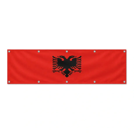 Drapeau de l'Albanie grand format XL en polyester avec dix œillets