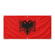 Drapeau albanie en polyester résistant avec œillets robustes