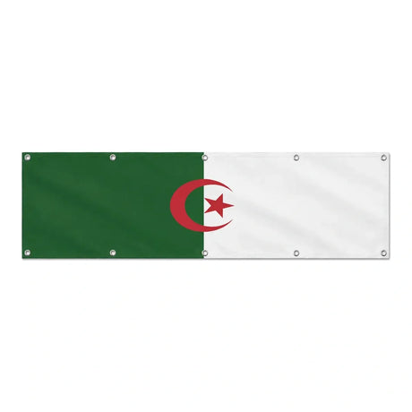 Drapeau de l'Algérie grand format XL en polyester avec dix œillets