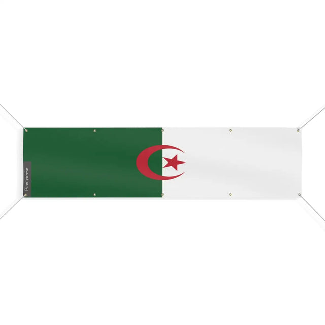 Drapeau de l'Algérie 10 Oeillets en Plusieurs Tailles (XL) - Pixelforma 