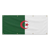 Drapeau algérie polyester résistant avec œillets solides
