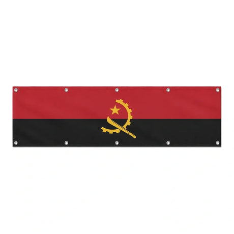 Drapeau de l'Angola grand format XL en polyester avec dix œillets
