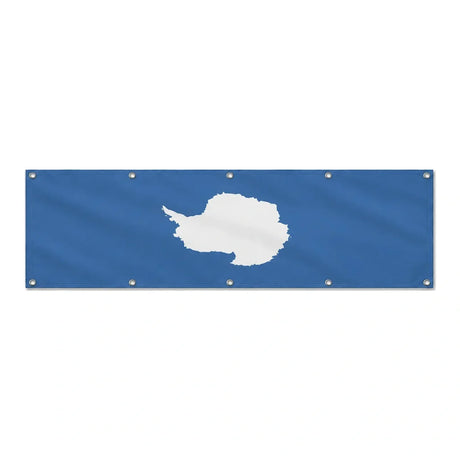 Drapeau de l'Antarctique grand format XL en polyester avec dix œillets