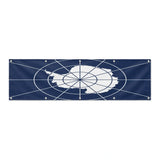 Drapeau de l'Antarctique officiel grand format XL en polyester avec dix œillets