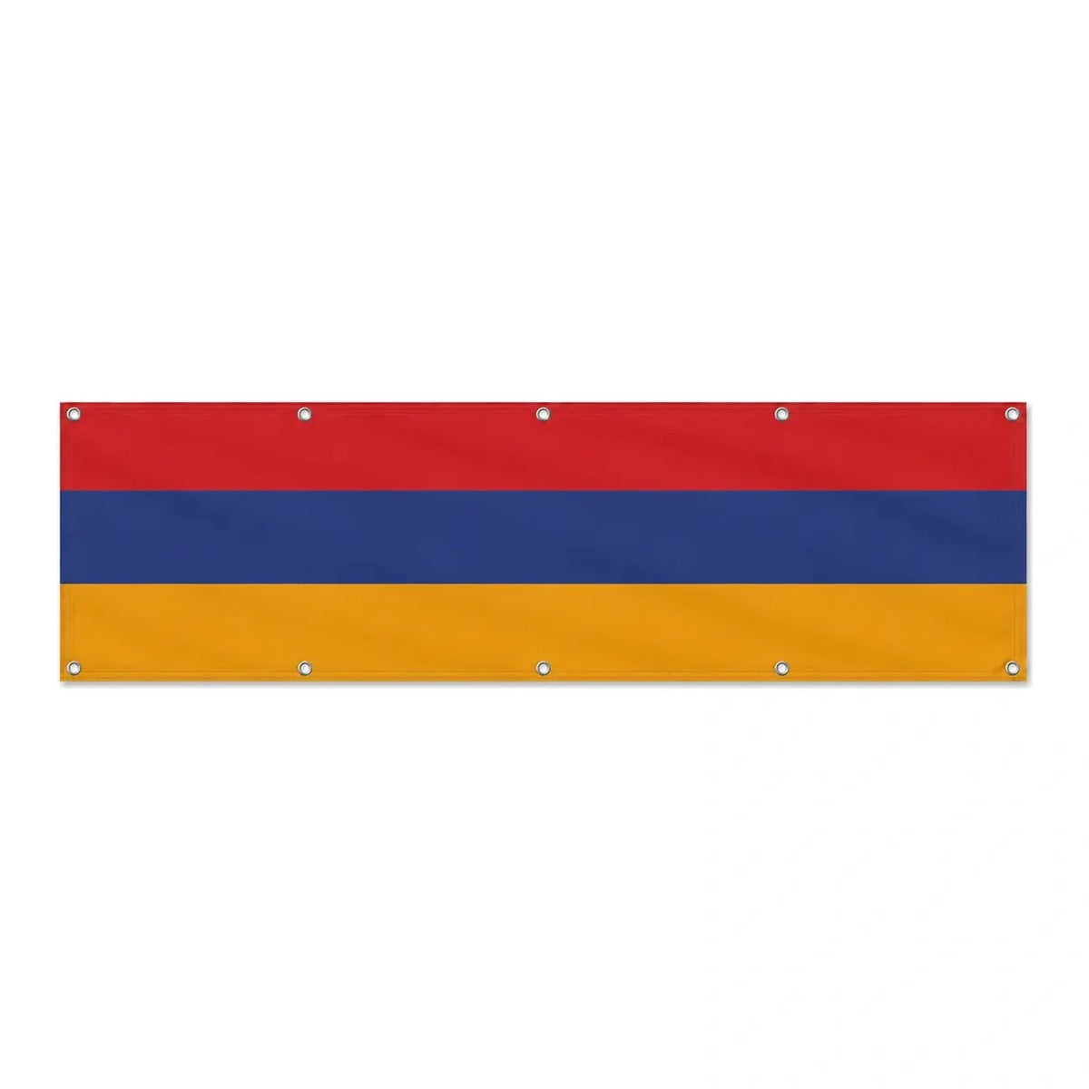Drapeau de l'Arménie grand format XL en polyester avec dix œillets