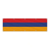 Drapeau de l'Arménie grand format XL en polyester avec dix œillets