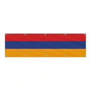 Drapeau de l'Arménie grand format XL en polyester avec dix œillets