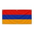 Drapeau arménie polyester résistant avec œillets renforcés