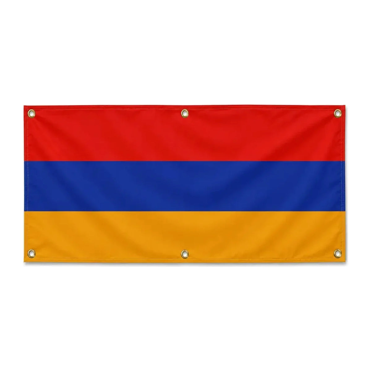 Drapeau arménie polyester résistant avec œillets renforcés