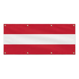 Drapeau autriche en polyester résistant avec œillets