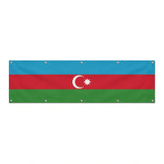 Drapeau de l'Azerbaïdjan grand format XL en polyester avec dix œillets