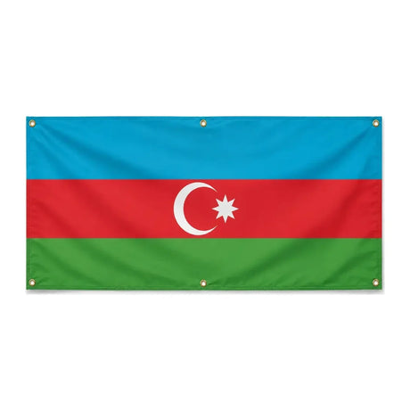 Drapeau azerbaïdjan polyester résistant aux intempéries