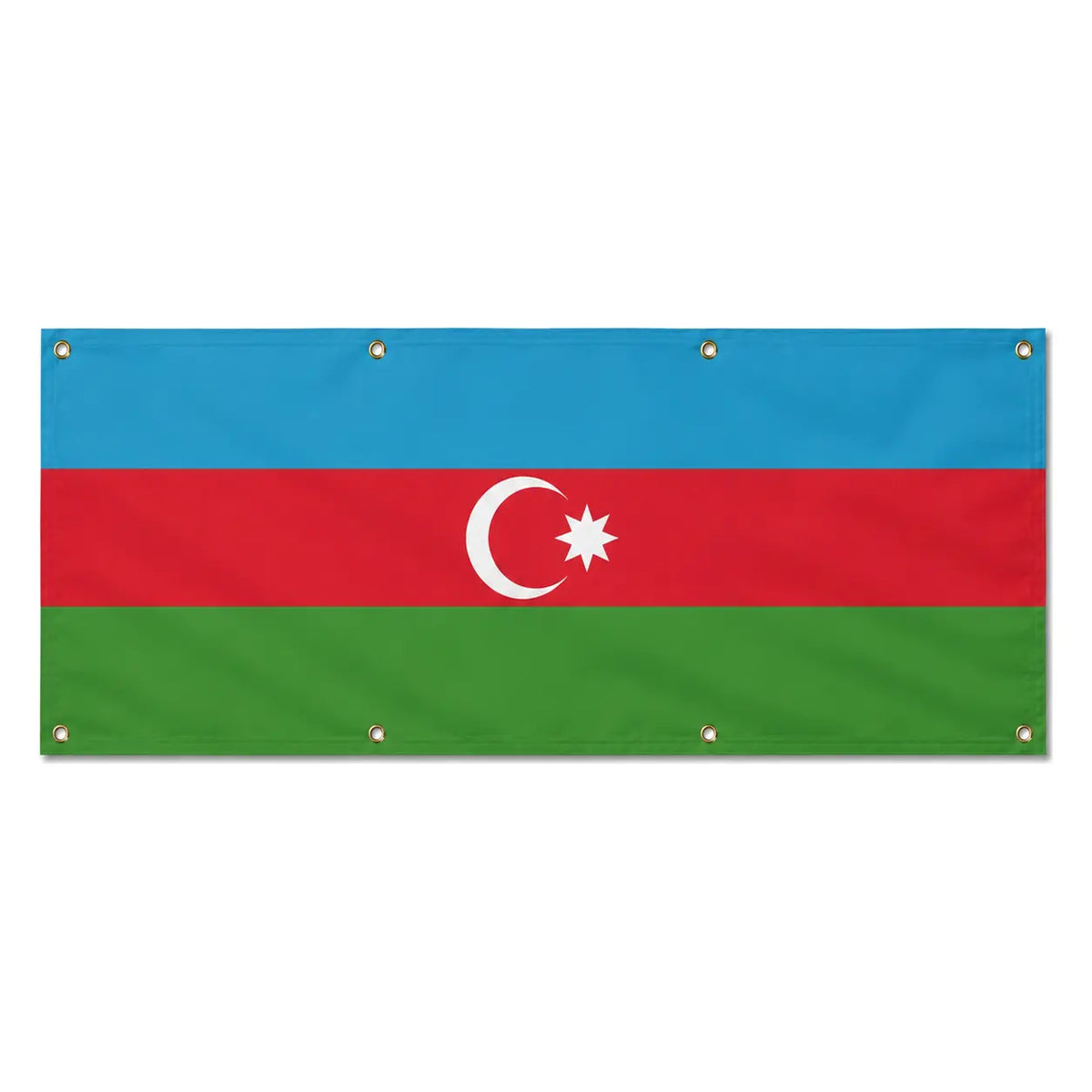 Drapeau azerbaïdjan polyester résistant usage extérieur