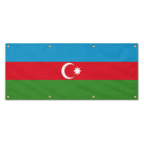Drapeau azerbaïdjan polyester résistant usage extérieur