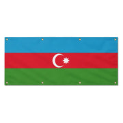 Drapeau azerbaïdjan polyester résistant usage extérieur
