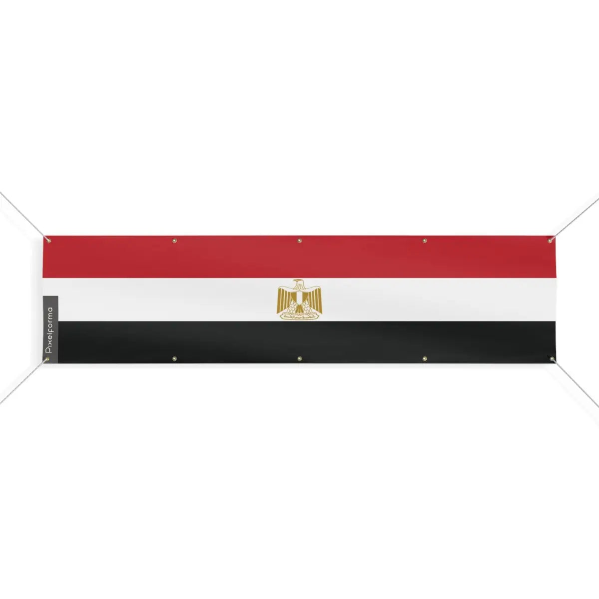 Drapeau de l'Égypte 10 Oeillets en Plusieurs Tailles (XL) - Pixelforma 