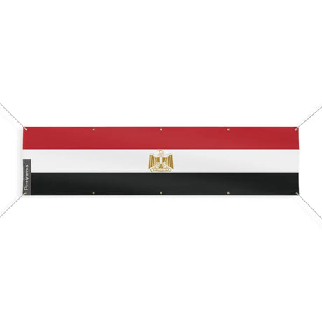 Drapeau de l'Égypte 10 Oeillets en Plusieurs Tailles (XL) - Pixelforma 