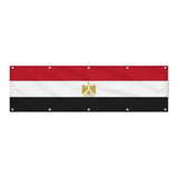 Drapeau de l'Égypte grand format XL en polyester avec dix œillets
