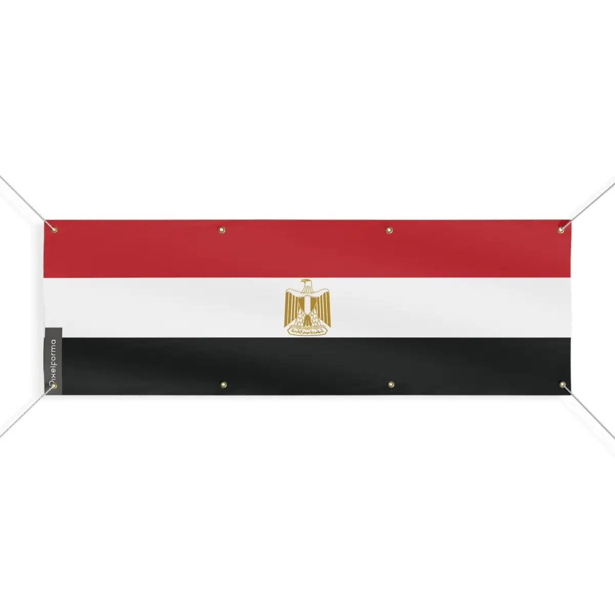 Drapeau de l'Égypte 8 Oeillets en Plusieurs Tailles (L) - Pixelforma 