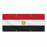 Drapeau égypte en polyester avec œillets résistants