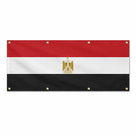 Drapeau égypte en polyester avec œillets résistants