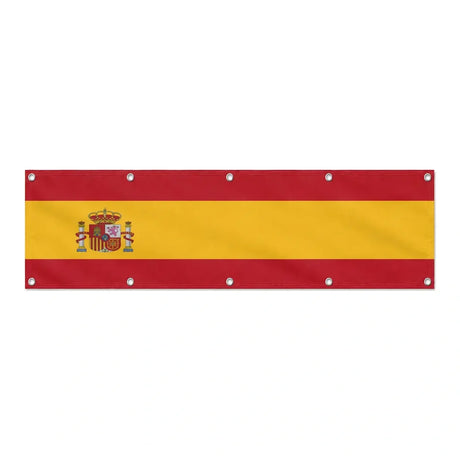 Drapeau de l'Espagne grand format XL en polyester avec dix œillets