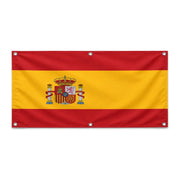 Drapeau espagne polyester résistant avec œillets robustes
