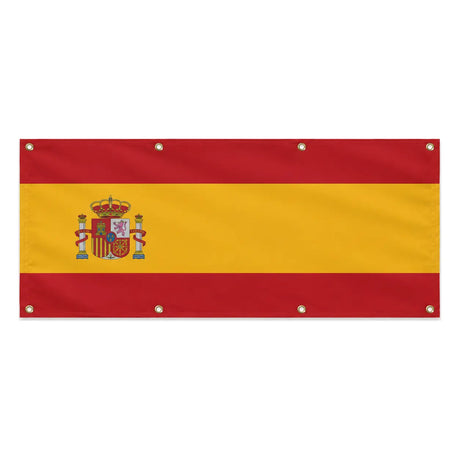 Drapeau espagne polyester résistant pour usage extérieur
