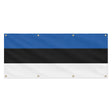 Drapeau estonie polyester résistant usage extérieur prolongé