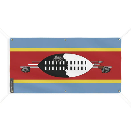 Drapeau de l'Eswatini 6 Oeillets en Plusieurs Tailles (M) - Pixelforma 