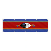 Drapeau de l'Eswatini grand format XL en polyester avec dix œillets