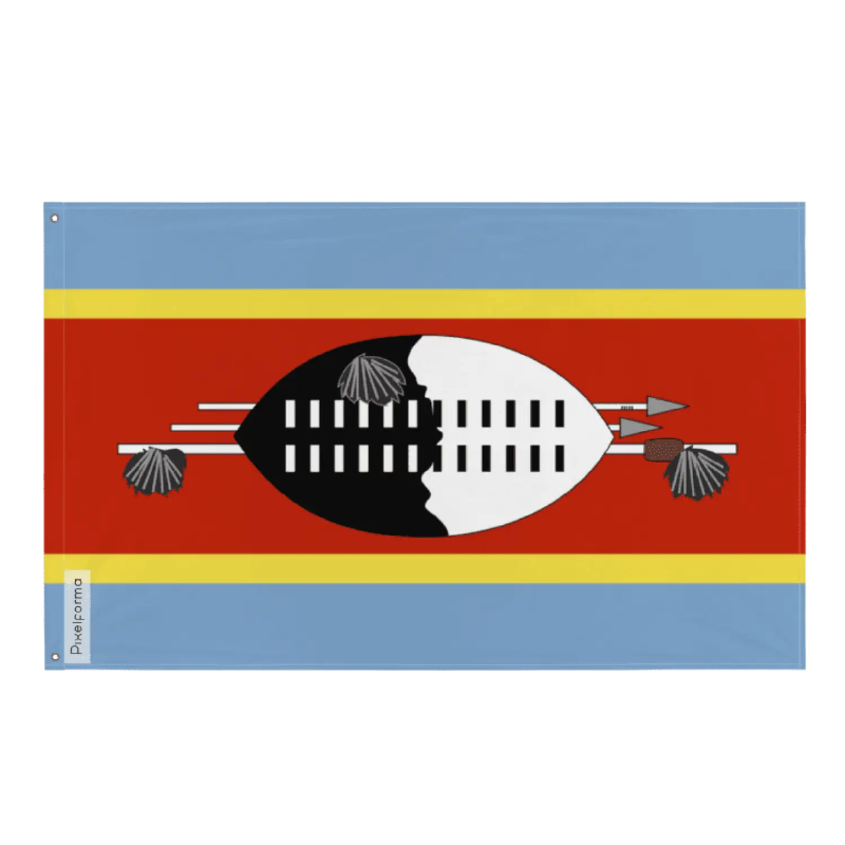 Drapeau de l’eswatini plusieurs tailles en polyester - pixelforma