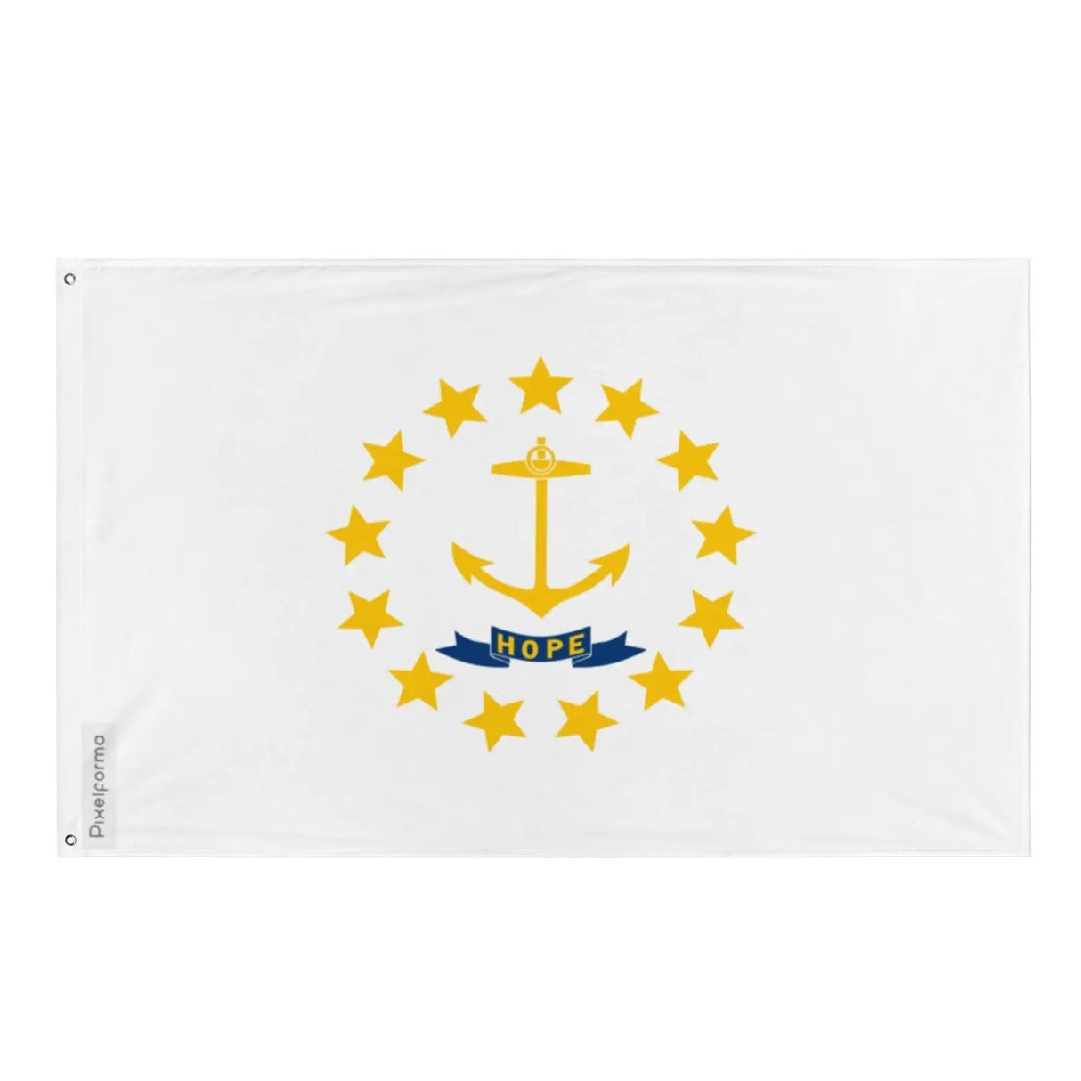 Drapeau de l’état de rhode island plusieurs tailles en polyester - pixelforma