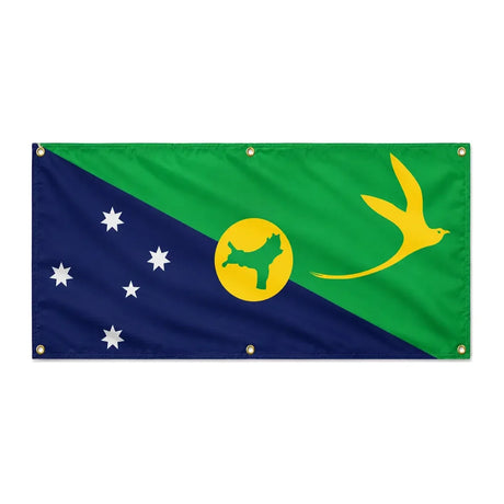 Drapeau île christmas polyester résistant aux intempéries