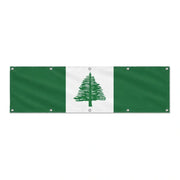 Drapeau de l'île Norfolk grand format XL en polyester avec dix œillets