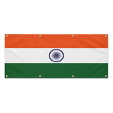 Drapeau inde polyester résistant avec œillets renforcés