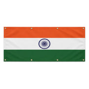 Drapeau inde polyester résistant avec œillets renforcés