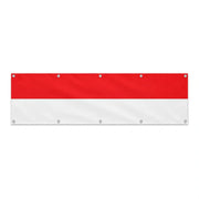 Drapeau de l'Indonésie grand format XL en polyester avec dix œillets