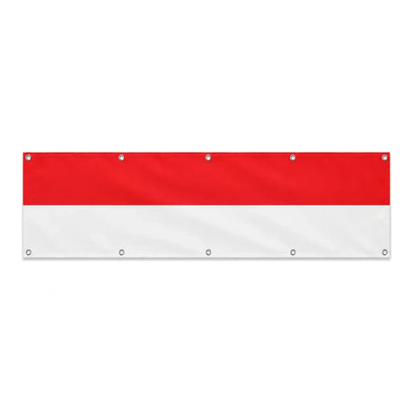 Drapeau de l'Indonésie grand format XL en polyester avec dix œillets