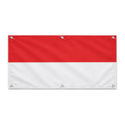 Drapeau indonésie en polyester résistant avec œillets
