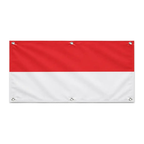 Drapeau indonésie en polyester résistant avec œillets