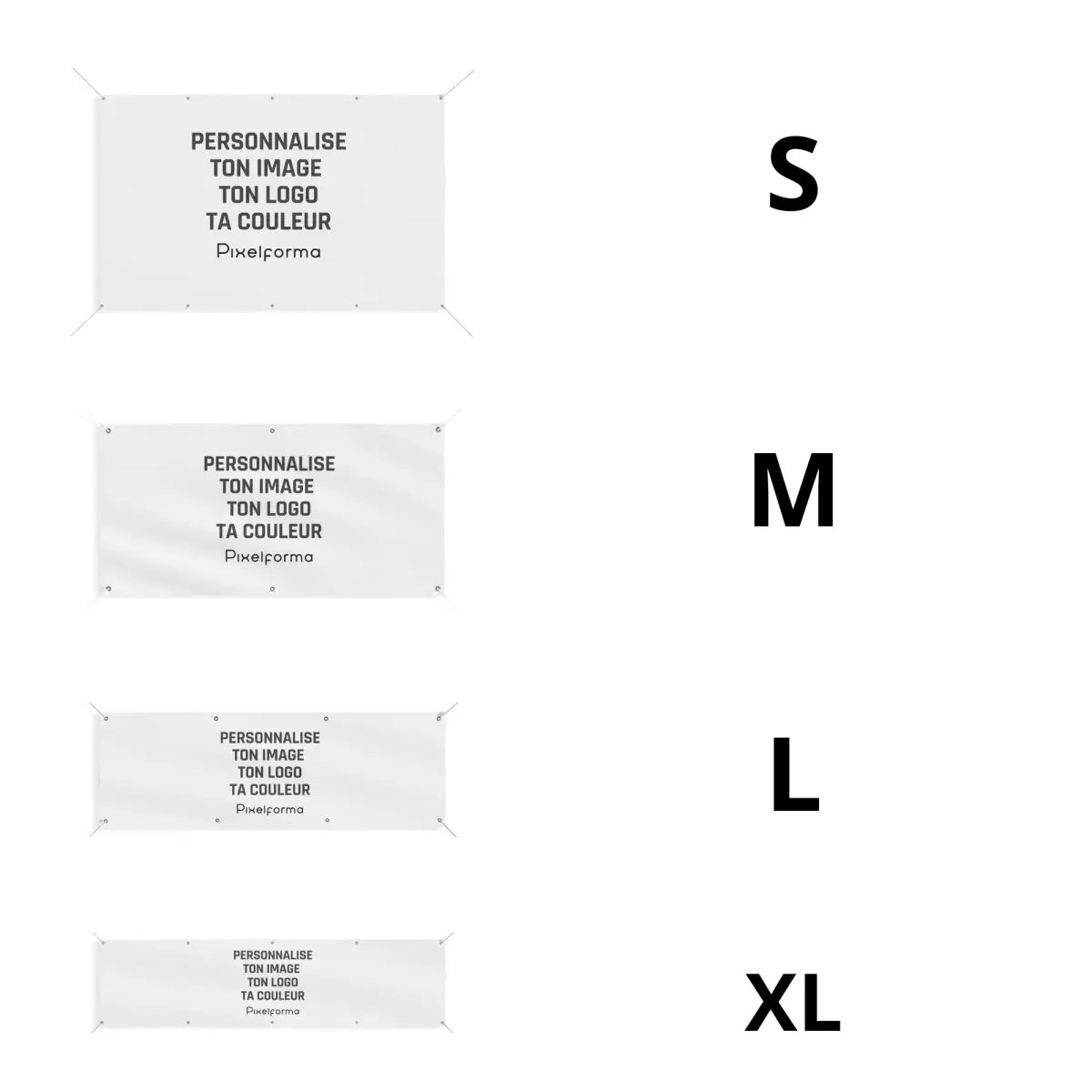 Drapeau de l'Indonésie 8 Oeillets en Plusieurs Tailles (L) - Pixelforma 