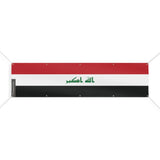 Drapeau de l'Irak 10 Oeillets en Plusieurs Tailles (XL) - Pixelforma 