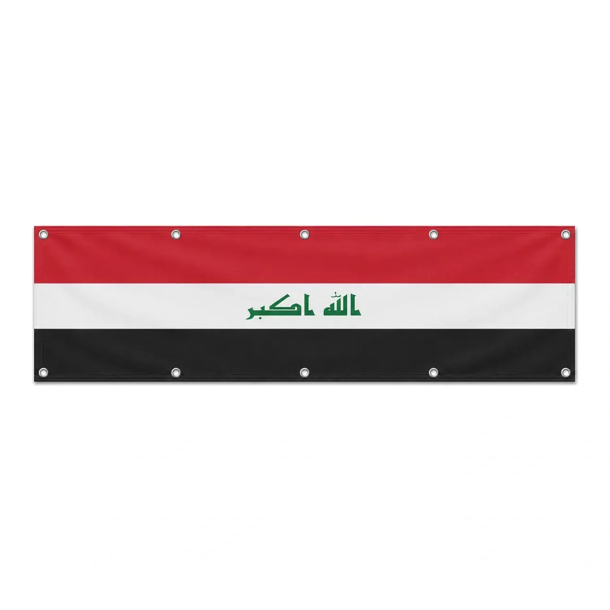 Drapeau de l'Irak grand format XL en polyester avec dix œillets